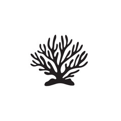 Fototapeta premium Coral in cartoon, doodle style . Image for t-shirt, web, mobile apps and ui. Isolated 2d vector illustration in logo, icon, sketch style, Eps 10, black and white. AI Generative