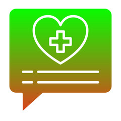 Fototapeta premium Daily Health App Icon