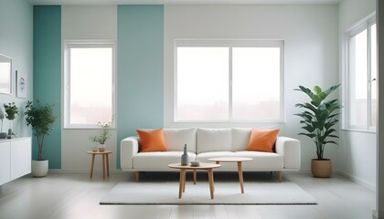 Photo interior modern design room 3d illustration