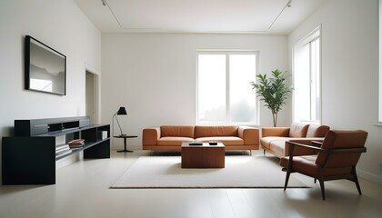 Photo interior modern design room 3d illustration