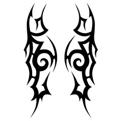 Tattoo designs. Tattoo tribal vector designs. Art tribal tattoo.