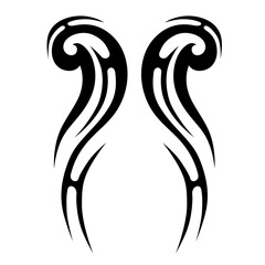 Tattoo designs. Tattoo tribal vector designs. Art tribal tattoo.