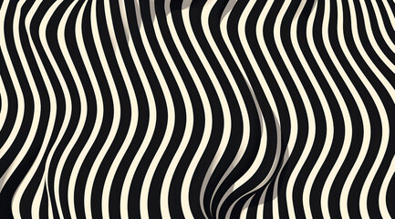 Abstract black and white line pattern background