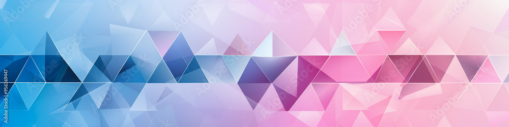 Wall mural Abstract geometric background with triangles and lines