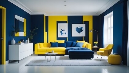Photo interior modern design room 3d illustration