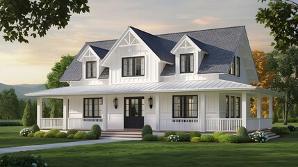 Fototapeta premium external 3d render of a villa