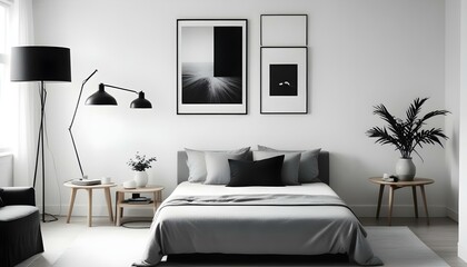 Photo interior modern design room 3d illustration