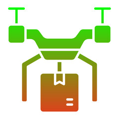 Obraz premium Drone Delivery Icon
