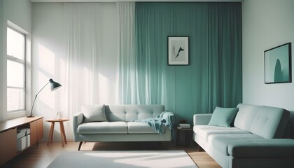 Photo interior modern design room 3d illustration