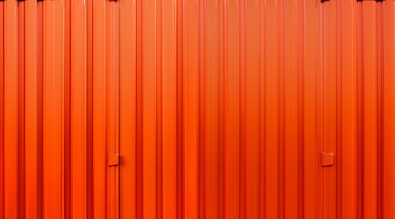 Flat texture of an orange shipping container pattern