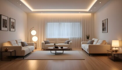 Photo interior modern design room 3d illustration