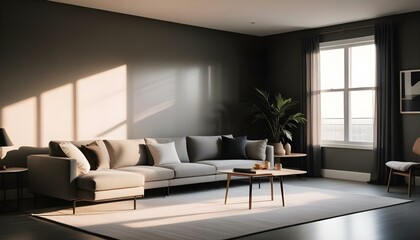 Photo interior modern design room 3d illustration