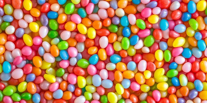 A pile of colorful jelly beans