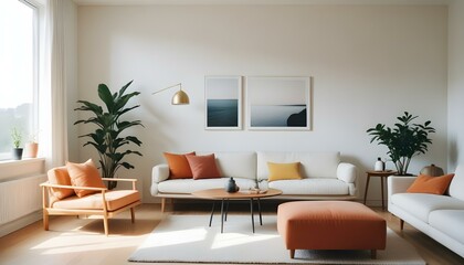 Photo interior modern design room 3d illustration