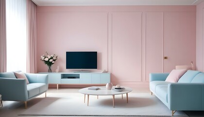 Photo interior modern design room 3d illustration