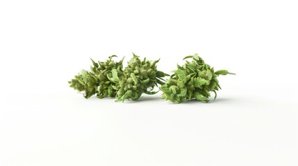 Fototapeta premium Cannabis Buds with Hempleaf, Weed Buds