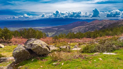 Gordijnen Paso de los Lobos Viewpoint, Las Batuecas Sierra de Francia Natural Park, Salamanca, Castilla y León, Spain, Europe © Al Carrera