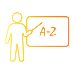 teacher Line Gradient Icon