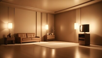 Photo interior modern design room 3d illustration