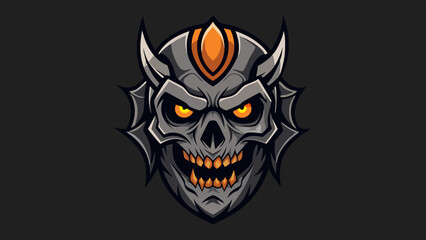 Spooky Mask Design Vector Illustration, Creepy Mask Art for Horror Projects
