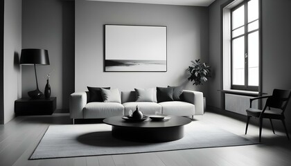 Photo interior modern design room 3d illustration