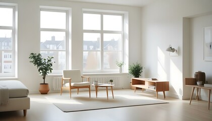 Fototapeta premium Photo interior modern design room 3d illustration