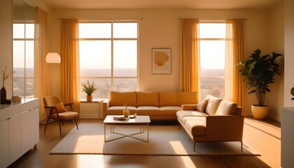 Fototapeta premium Photo interior modern design room 3d illustration