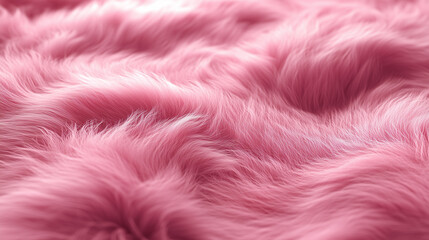 Fototapeta premium Pink plush fur background