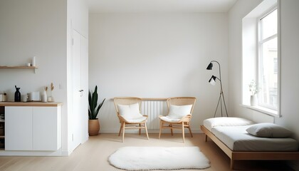 Photo interior modern design room 3d illustration