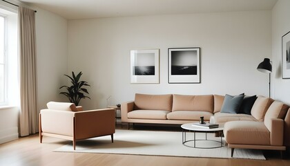 Photo interior modern design room 3d illustration