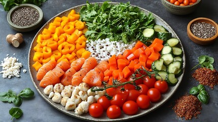 Healthy eating habits infographic nutritional tips meal planning and calorie breakdowns