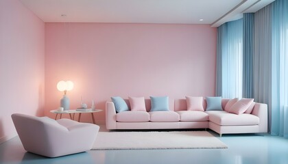 Photo interior modern design room 3d illustration