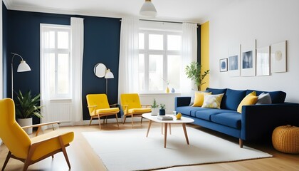 Photo interior modern design room 3d illustration