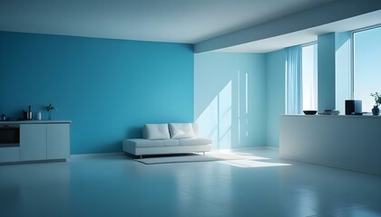 Photo interior modern design room 3d illustration