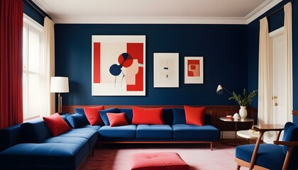 Photo interior modern design room 3d illustration