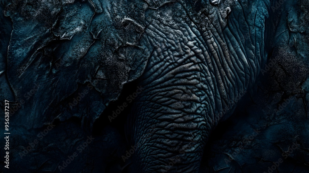 Poster captivating macro photography showcasing the intricate textures and patterns of an elephant s wrinkl