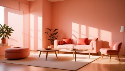 Photo interior modern design room 3d illustration