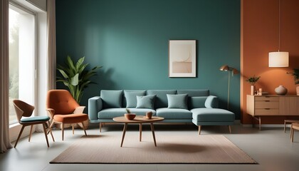 Photo interior modern design room 3d illustration