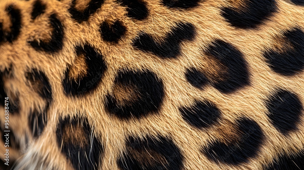 Aufkleber mesmerizing macro photograph showcasing the intricate rosette patterns and vibrant textures of a leo