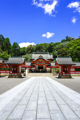 霧島神宮 国宝の幣殿・拝殿・本殿 (鹿児島県霧島市)
