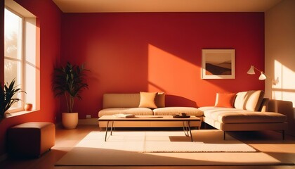 Photo interior modern design room 3d illustration