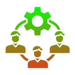 Obraz premium Workflow Icon
