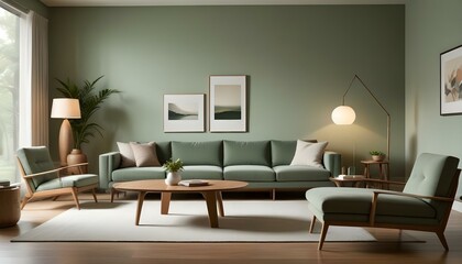 Photo interior modern design room 3d illustration