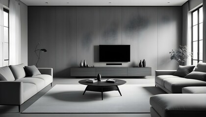 Photo interior modern design room 3d illustration