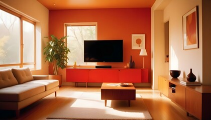 Photo interior modern design room 3d illustration