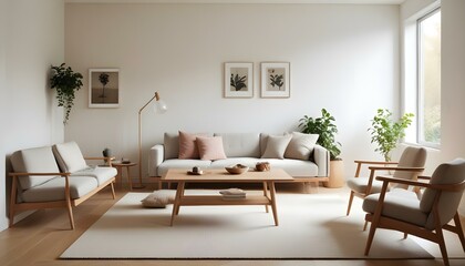 Photo interior modern design room 3d illustration