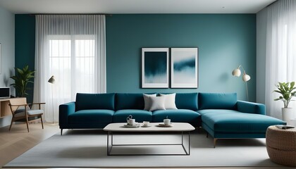 Photo interior modern design room 3d illustration