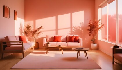 Photo interior modern design room 3d illustration