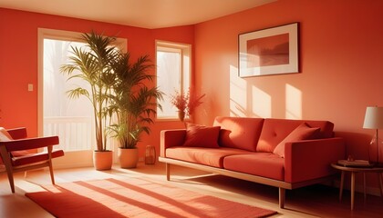 Photo interior modern design room 3d illustration