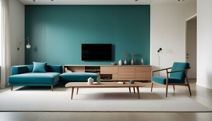 Photo interior modern design room 3d illustration